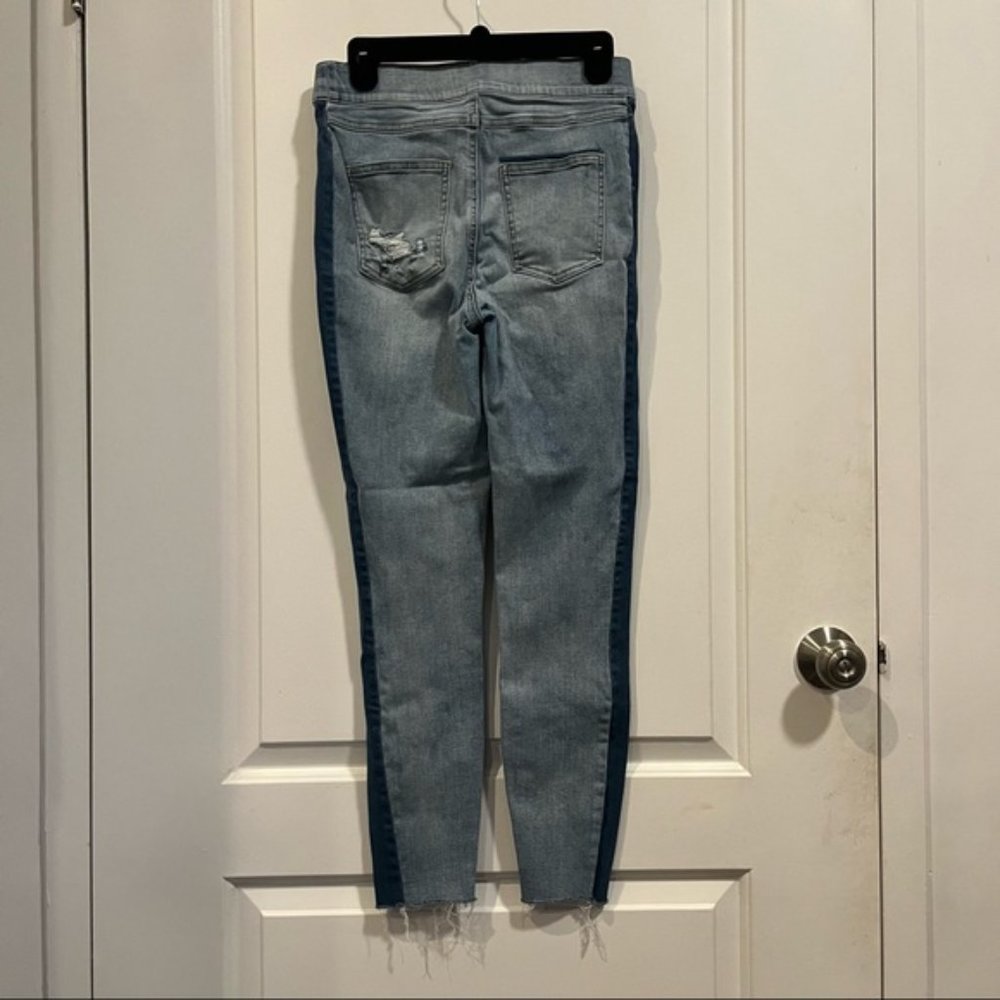 Spanx Distressed Skinny Jeans with Side Stripe - Picture 6 of 6